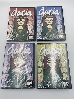 4 X Daria DVD’s - Brand New And Sealed MTV Big House Lab Brat Esteem’s Cafe • £19.99