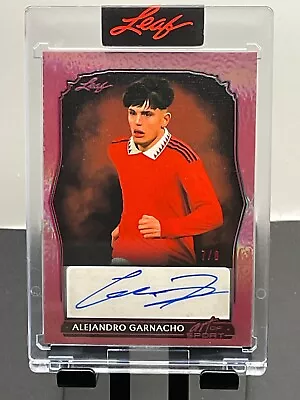 Alejandro Garnacho 7/8 Auto - 2023 Leaf Art Of Sport #BA-AG1 • $16.05