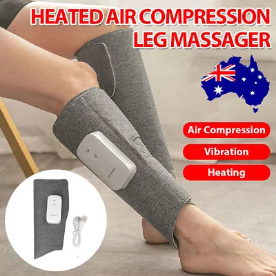 Air Heated Calf Massager Wireless Compression Massager For Legs Thigh Wraps 360° • $42.85