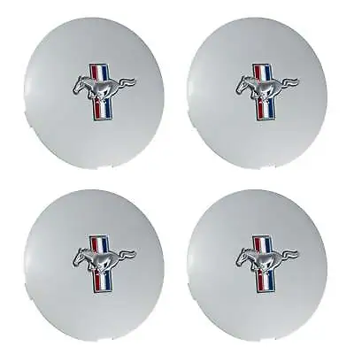 1991-1993 Mustang Pony Wheel 6.75  Silver Center Caps W Running Horse - Set Of 4 • $129.95