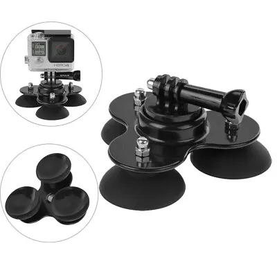 $16.99 • Buy Triangle Suction Cup Mount With Screw For GoPro HERO6 /5 Session /4/3/2/1