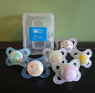 MAM Pacifiers 0-6 Months 6 Pieces • $6