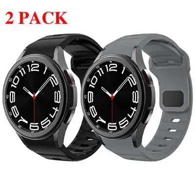 2 Pack Silicone Watch Band Strap For Samsung Galaxy Watch 4 5 6 40/42/43/44/47mm • $14.99