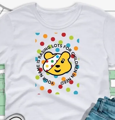 £16.99 • Buy Children In Need Personalised Chairty T-shirt Kids Ladies Mens Unisex 