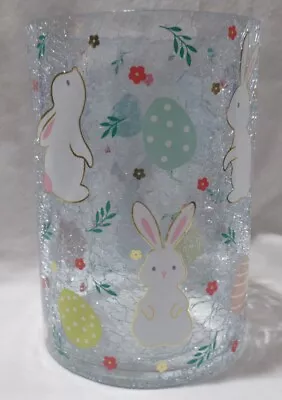 Yankee Candle Clear Crackle Large Jar Holder J/H Spring Easter BUNNIES Eggs • £73.76