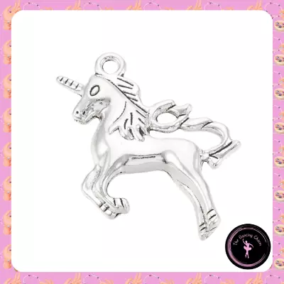 Pack 10 Tibetan Unicorn Horse Charms Antique Silver Craft Jewellery Making • £3.25