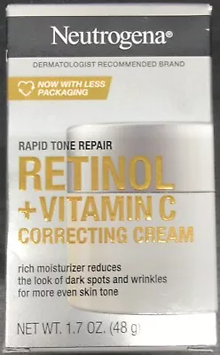 Neutrogena Rapid Tone Repair Retinol+VitaminC Correcting Cream 1.7oz(C4)damg Box • $19.70