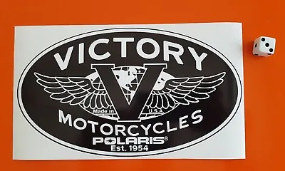 VICTORY POLARIS Motorcycle Sticker Vintage Decal  200m X 115mm • $3.72