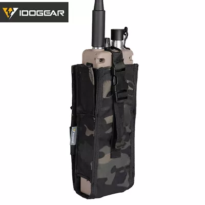 IDOGEAR Tactical Radio Pouch For Walkie Talkie Holder MOLLE PRC148/152 Paintball • $18.81