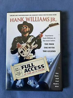 Hank Williams Jr. Full Access At Home And In Concert DVD RARE Oop • $9.80