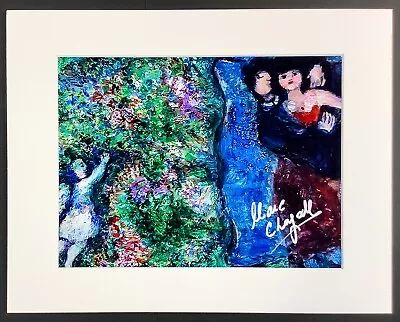 MARC CHAGALL - 11x14 Inch Matted Print - FRAME READY - Hand Signed Signature • $195