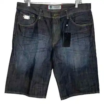 NEW $78 Artful Dodger Cracking Shorts Blue Denim        Size  42 • $17.50