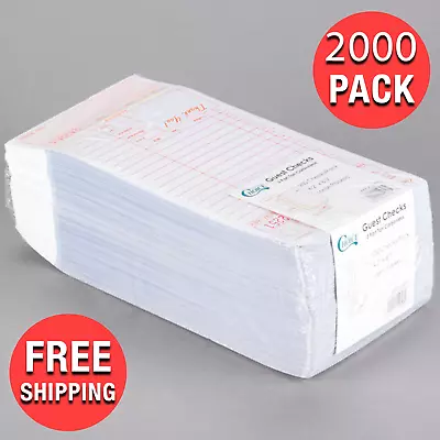 (2000-Case) 3 Part Design Carbonless Paper Check Sheet With Bottom Guest Receipt • $134.35