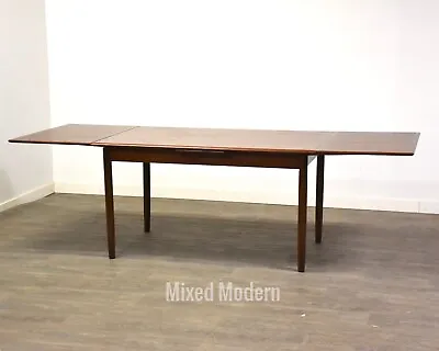 Danish Modern Teak Draw Leaf Dining Table • $1900