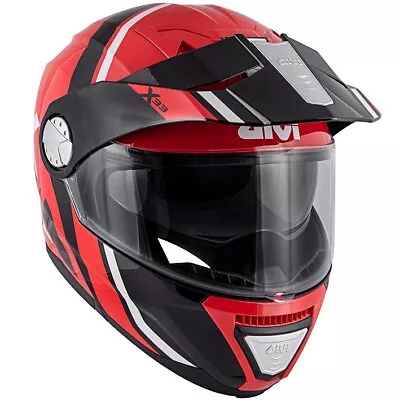 Motorcycle Helmet Modular GIVI HX33 X33 Canyon Division Red Black Size M • $402.34