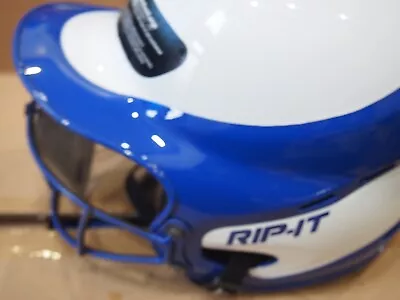 RIP-IT Vision Pro Black Technology Softball Batting Helmet M/L 6 1/2 - 7 3/8 New • $47.99