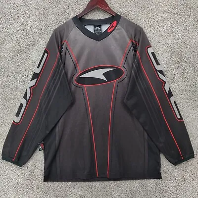 AXO Sport Motocross Jersey Mens XXL 2XL Black Long Sleeve Racing Motorcycle • $15.37