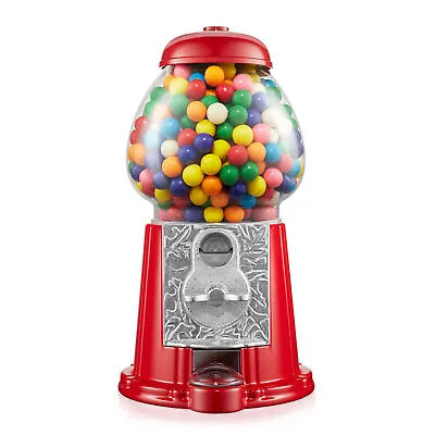 12  Gumball Machine With Coin Bank - Red Vintage Bubble Gum Candy Dispenser • $29.99