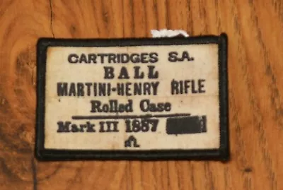 Martini Henry Ammo Can Morale Patch • $1.27