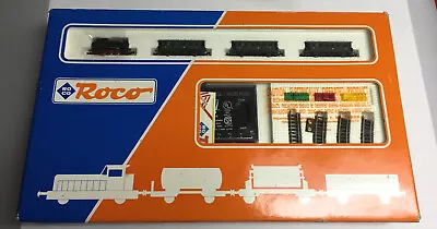 Roco N Scale DB Starter Set Steam Tank Locomotive Cars And Transformer (23200) • $290