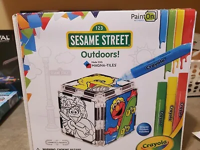 Sesame Street Outdoors Painton; Createon Magna-tiles; Promote Creative Thinking • $19.99