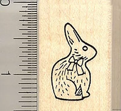 Chocolate Easter Rabbit Rubber Stamp B9113 WM Bunny • $13