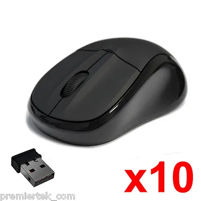 Lot Of 10 2.4GHz Wireless Cordless Optical Mouse Mice +USB Receiver PC Laptop • $55.99