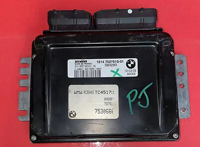 02-04 Mini Cooper 1.6L MT Engine Control Module ECM ECU 12147527610-01 Warranty • $62.99