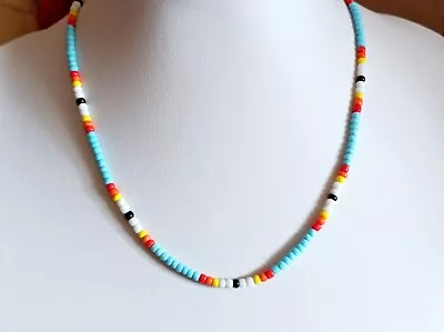 Native American Style Seed Bead Necklace/ Choker Personalized Gifts For Her/ Him • £3.99