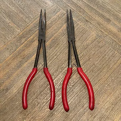 Mac Tools 11” Long Reach Pliers Long Nose Duck Bill Flat & Needle Nose • $20