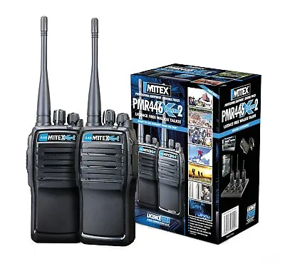 Mitex Pmr446 Xtreme Twin Pack Uhf License Free Handheld Two Way Radio • £207