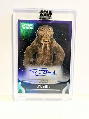 Tim Dry As J'Quille Purple /99 Auto 2021 Topps Star Wars Signature Series • £17.36