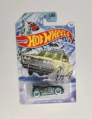 HOT WHEELS 2021 MINI COOPER S WINTER CHALLENGE CHRISTMAS Limited Edition Black • $3.95