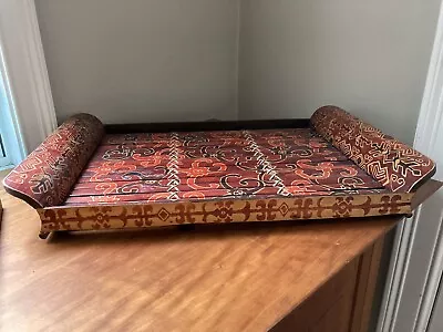 Tribal Lacquerware Handmade HandPainted Bamboo Tray • $25