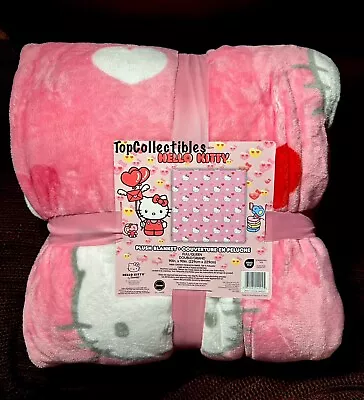 Brand New Queen Size Hello Kitty Sanrio Valentine’s Day Blanket 90x90 • $75