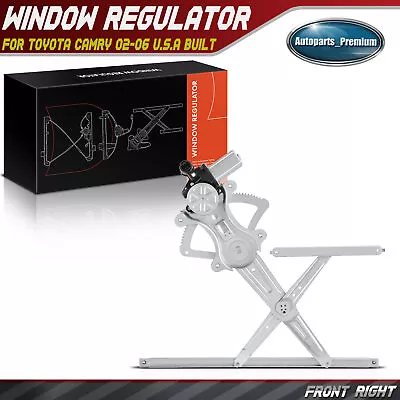 Power Window Regulator With Motor For Toyota Camry 02-06 Front Right U.S.A Built • $37.99