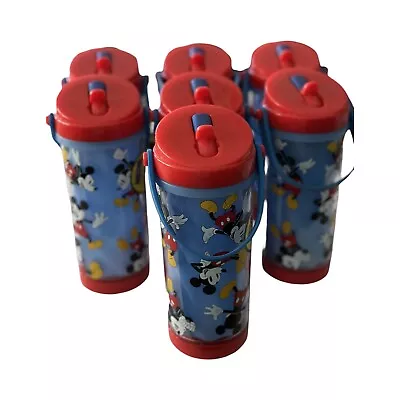 Lot Of 7 Disney Mickey Mouse 16 Oz Sippy Cups • $34.99