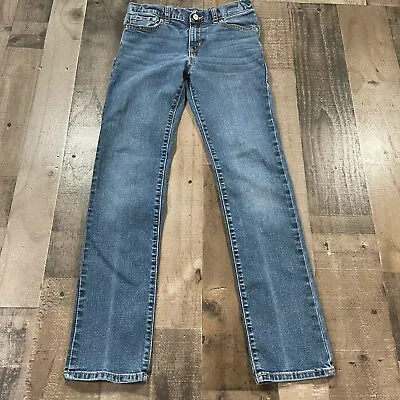 Old Navy Jeans Girls 14 Mid-Rise Skinny Adjustable Waist Rinse Wash Blue Denim • $5.24