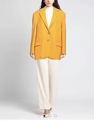 Erika Cavallini Mustard Yellow Blazer Size 4 • $275