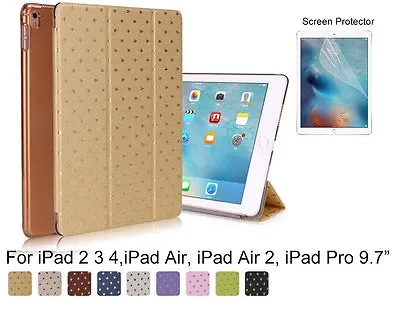 £11.29 • Buy For Apple IPad Screen Protector/Bling Star Ultra Slim Magnetic Smart Cover Case