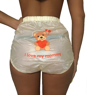 Sewn PVC Snaps 4201GT Teddy Print Adult Diaper Pant With Wide Elastic Band Abdl • $43.42