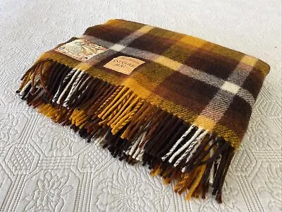 Vintage Onkaparinga / Tia Maria Snuggle Rug AUS Wool Fringe Throw Gift Idea • $109