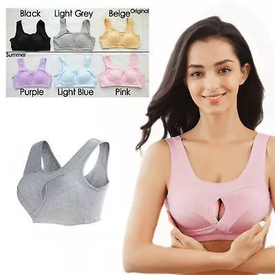 Womens Set Of Crop Top Bras Yoga Sport/Nursing Sleep Bra Cotton Ahh Leisure AD • $19.99