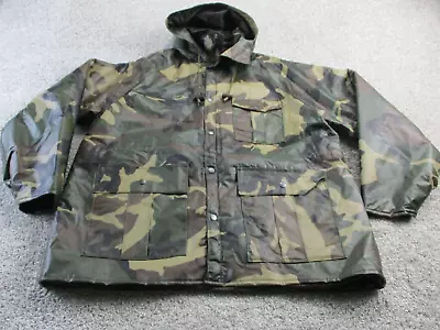 Duck Bay Insulated Rain Coat Jacket Mens Medium Camo Long Sleeve Hunting Fishing • $31.44