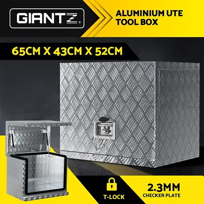 Giantz Ute Tool Box Aluminium Under Tray Heavy Duty Vehicle Chest Storage Lock • $219.95
