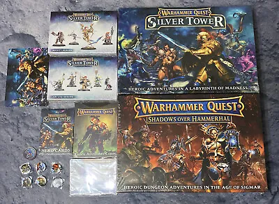 OOP Warhammer Quest Silver Tower +Hammerhal +Mighty Heroes +Chaos All BNIB • £499