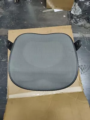 Used Herman Miller Mirra 1 Chair Seat Pan OEM Blue Mesh Graphite Fixedfront 3Q15 • $119.97