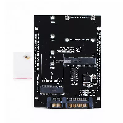 2.5 In Drive Adapter Card MSATA NGFF To SATA III TO M.2 MSATA SSD 2280 2230 • $6.95