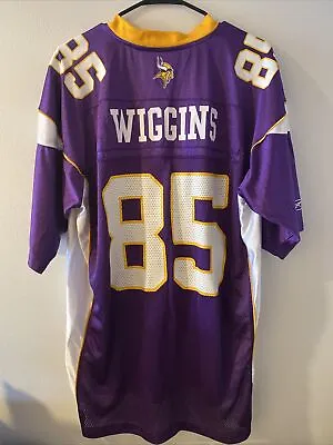 REEBOK Minnesota Vikings RARE VTG Jermain Wiggins Jersey Men's Size XL NFL • $59.99