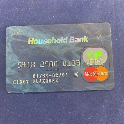 Expired Household Bank Mastercard Bank Card  (27a) • $5
